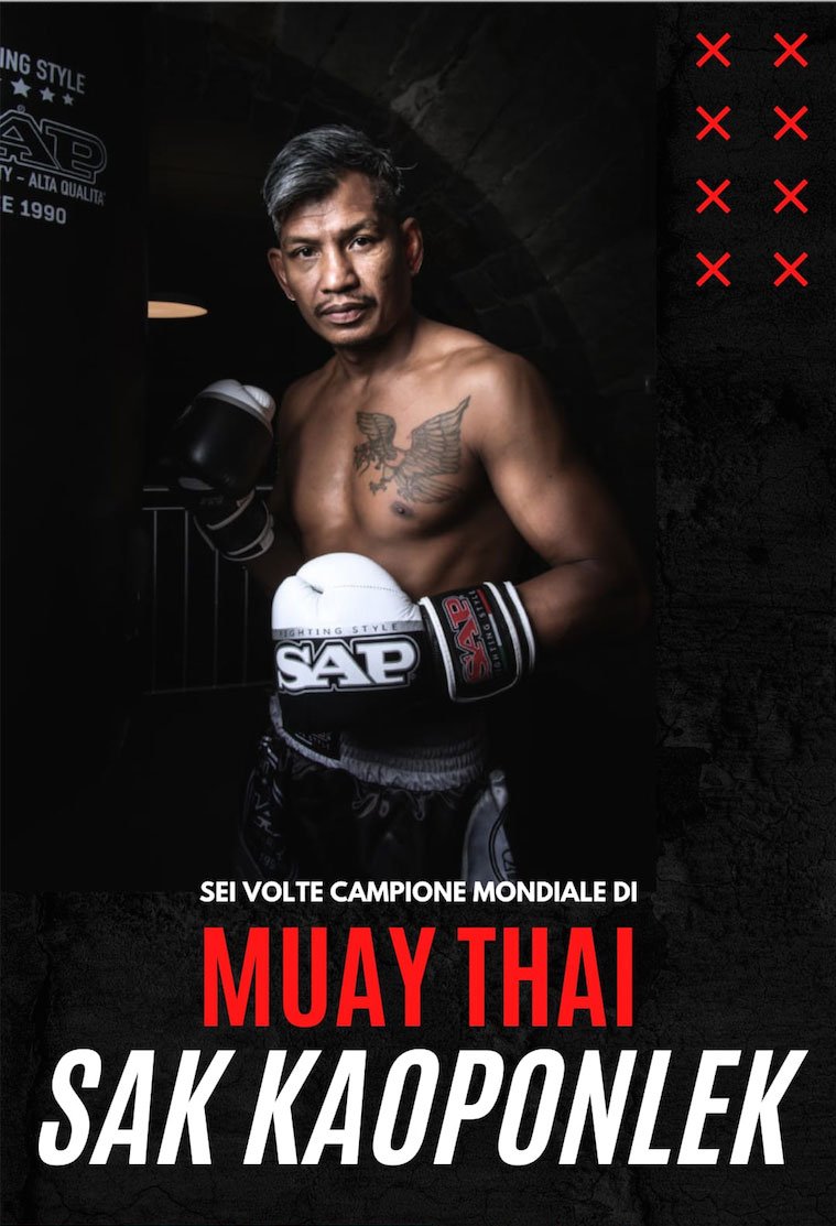 Muay Thai con Sak Kaoponlek